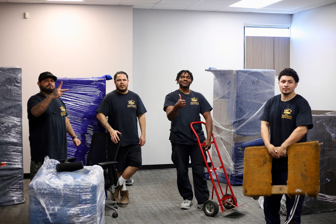 Furniture protected for a professional move